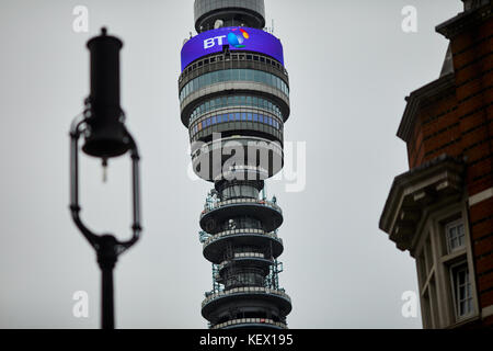 BT Tower est une tour de communications à Londres La capitale de l'Angleterre Banque D'Images
