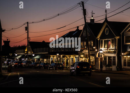 Coucher du soleil à Kennebunkport, Maine, USA Banque D'Images