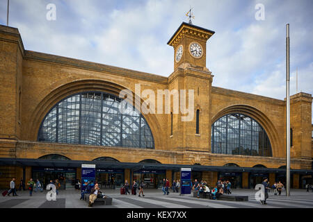 La gare de Kings cross East Coast Main Line terminus à Londres La capitale de l'Angleterre Banque D'Images