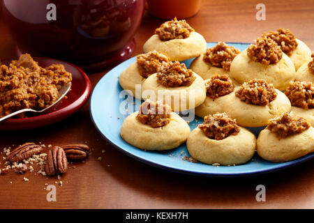 Biscuits moulés aux tarte à la citrouille Banque D'Images