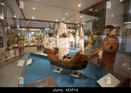 Nau São Gabriel, appartenant à la flotte de Vasco da Gama, découvreur de la voie maritime vers l'Inde. Museu da Marinha, Lisbonne. Portugal Banque D'Images