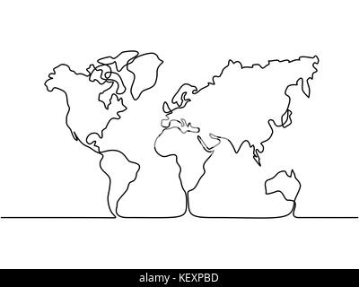 Carte de la terre Illustration de Vecteur