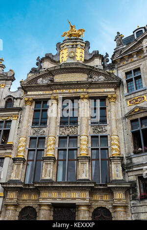 Bruxelles, Belgique - 26 août 2017 : façade de l'arbre ou de la chambre à la grand place à Bruxelles, Belgique Banque D'Images