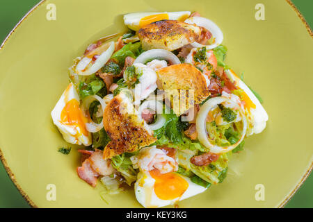 Salade aux oeufs et coréen fruits de mer Banque D'Images