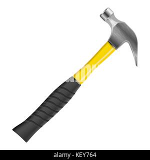 L'icône marteau sur le fond blanc Illustration de Vecteur