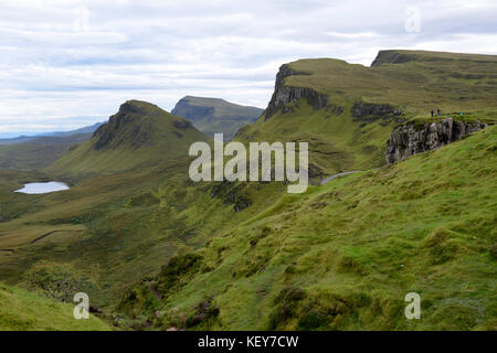 Scottish Highland, à l'île de Skye. cuith-pluie, ou quiraing Banque D'Images