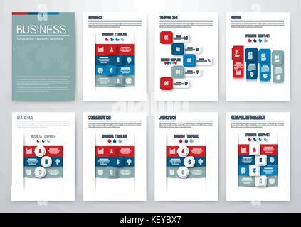 Éléments de couleur pour l'infographie Illustration de Vecteur