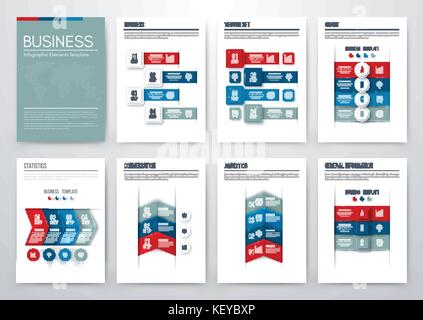 Éléments de couleur pour l'infographie Illustration de Vecteur