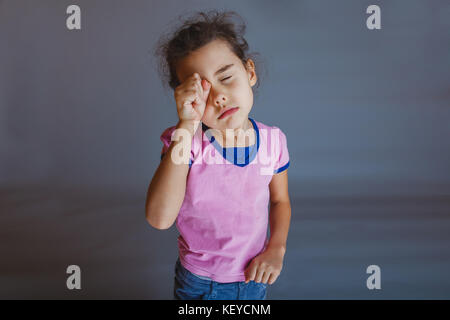 Baby Girl t ses yeux Banque D'Images