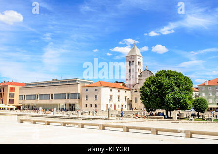 Zadar, Croatie - 15 juillet, 2017 : ville de Zadar, Croatie. Banque D'Images