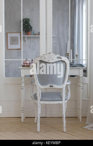 Détail de l'intérieur avec le boudoir féminin Banque D'Images