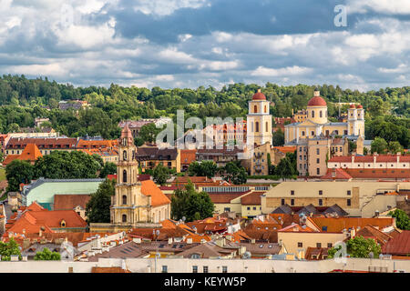 Vue sur la vieille ville. vilnius. Lituanie. Banque D'Images