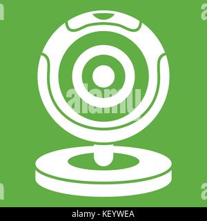 L'icône webcam green Illustration de Vecteur