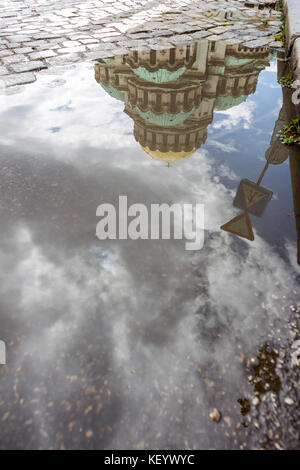 La cathédrale Alexandre Nevsky dans capitale Sofia en Bulgarie. Banque D'Images