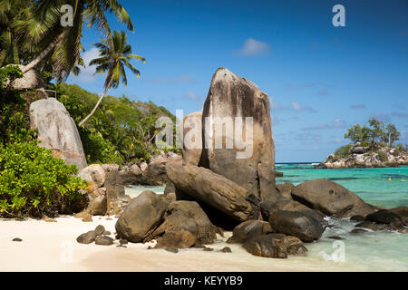 Les Seychelles, Mahe, Anse Royale, Ile Souris, beach Banque D'Images
