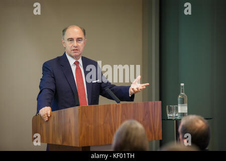Xavier Rolet, le chef de la direction de la London Stock Exchange Group pendant une conférence Banque D'Images