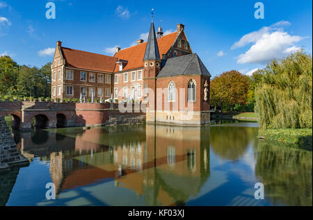Château à douves hulshoff, dans le nord-Westphalie Banque D'Images