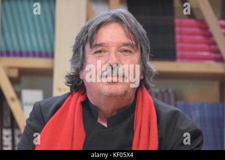 Francfort, Allemagne. Oct 11, 2017 .jean portante (* 1950), écrivain né à Luxembourg, à l'incipit ! Au bord du livre de Francfort / buchmesse frankfu Banque D'Images