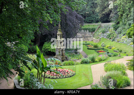 La plantation jardin également connu sous le nom de The Secret Garden est un jardin de ville gothique victorien restauré dans la ville de Norwich, Norfolk, Royaume-Uni. Banque D'Images