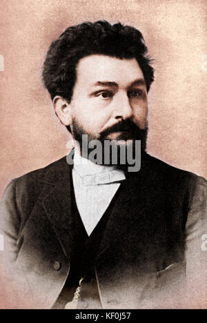 Leos Janacek 1875. Compositeur tchèque, 13 juillet 1854 - 12 août 1928. Banque D'Images