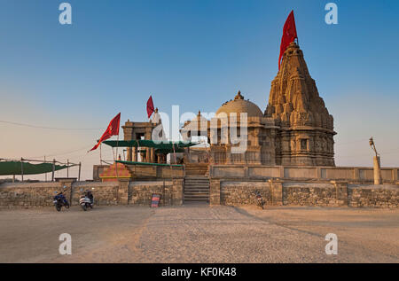 Le District de Mehsana , Gujarat, Inde, Front-View Of-Rukmini-Décembre 15,2014-Mata-Temple Banque D'Images