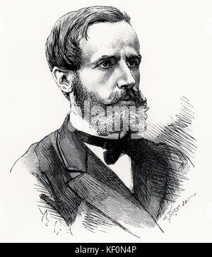 Raymond Gaston Plante physicien français qui en 1859 a inventé le premier accumulateur ou batterie de stockage électrique Banque D'Images