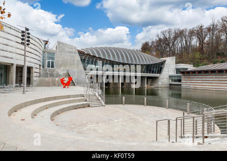 Le Crystal Bridges Museum of American Art, Bentonville, Arkansas, États-Unis Banque D'Images