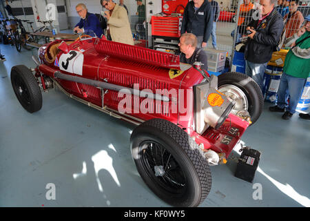 Un Grand Prix classique Alfa Romeo P3 Tipo B au circuit d'Estoril au Portugal en 2017 Banque D'Images