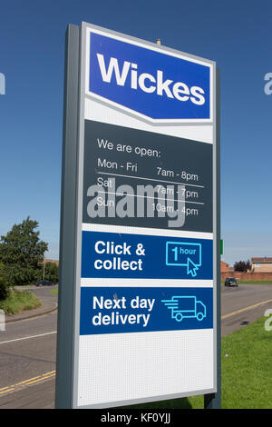 Signalisation Wickes Banque D'Images