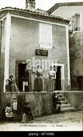La Poste Lurs Banque D'Images