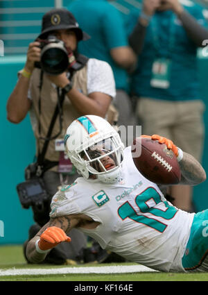 Miami Gardens, Florida, USA. 24 Oct, 2017. au Hard Rock Stadium de Miami Gardens le 22 octobre 2017. Credit : Allen Eyestone/Le Palm Beach Post/ZUMA/Alamy Fil Live News Banque D'Images