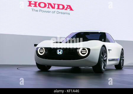 Honda présente ses nouveaux modèles d'automobile, de la 45e Tokyo Motor Show. crédit : tashiro yuichiro /alamy live news Banque D'Images