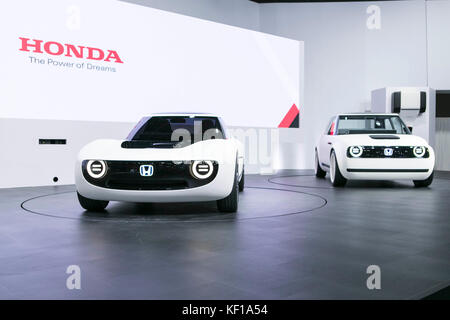 Honda présente ses nouveaux modèles d'automobile, de la 45e Tokyo Motor Show. crédit : tashiro yuichiro /alamy live news Banque D'Images