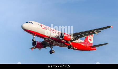 La deuxième plus grande compagnie aérienne, Air Berlin, l'insolvabilité est entré en octobre 2017, mettant en péril des milliers d'emplois. Banque D'Images