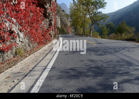 Les routes dans la banlieue de Beijing Banque D'Images