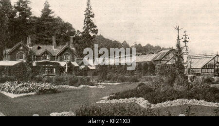 1932 La maison du chef jardinier à Sandringham, la Royal residence à Norfolk Banque D'Images