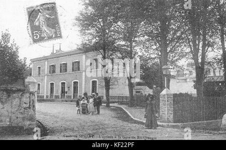 La gare de Ris Orangis Carte Postale 3 Banque D'Images