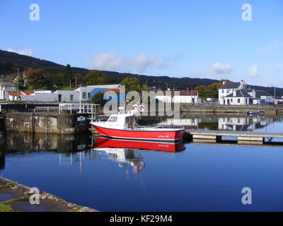 Entrée de crinan canal ardrishaig, Ecosse Banque D'Images