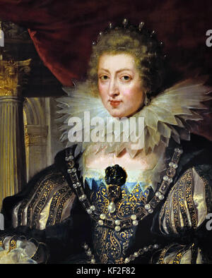 Anne d'Autriche Épouse de Louis XIII Roi de France - Anne d'Autriche Épouse de Louis XIII, Roi de France 1625 Peter Paul Rubens (1577-1640) Peintre dans la tradition baroque flamand .Anvers, Antwerpen, Belgique, Banque D'Images