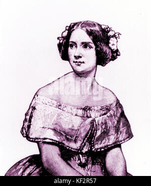 La soprano suédoise Jenny Lind, 1820-1887 Banque D'Images