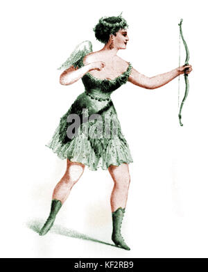 Opérette de Jacques Offenbach Orphée aux Enfers avec Cora Pearl comme Cupidon. L'allemand /compositeur français, 20 juin 1819 - 5 octobre 1880. Rôle joué en 1864. Banque D'Images