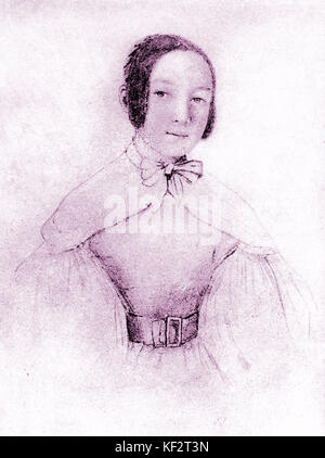Marie Wodzinska, fiancée de Chopin. Self Portrait. 1819-1896. Banque D'Images