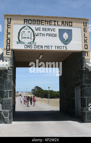 Entrée de l'île Robben, UNESCO World Heritage site, afrique du sud Banque D'Images