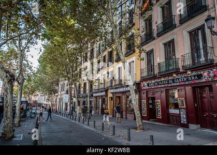 Square de Saint Ann, Santa Ana, à Madrid Banque D'Images