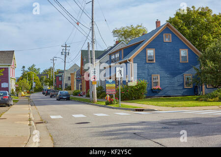 Saint George Street, Annapolis Royal, Nouvelle-Écosse, Canada Banque D'Images