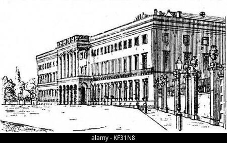 Le Vieux Palais Royal de Bruxelles, en Belgique, un monument architectural qui servait de résidence officielle aux monarques belges avant la construction du château royal. Banque D'Images