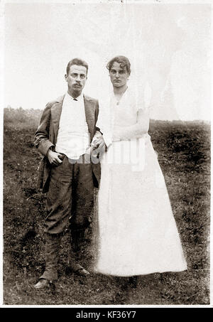 Rainer Maria Rilke und Clara Westhoff Rilke 1901 Banque D'Images