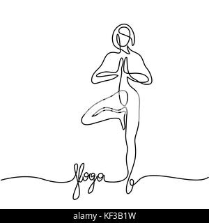 Woman doing exercise in Illustration de Vecteur