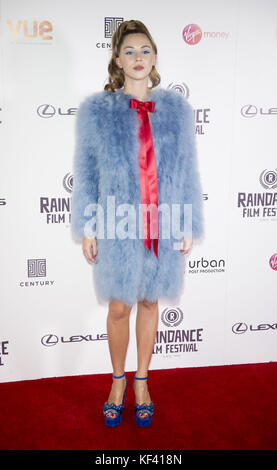 Première mondiale de "bees" au cours de la Raindance Film Festival à leicester square avec vue : hermione corfield où : London, Royaume-Uni Quand : 23 septembre 2017 source : wenn.com Banque D'Images