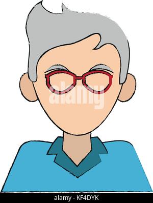 L'icone avatar homme libre Illustration de Vecteur